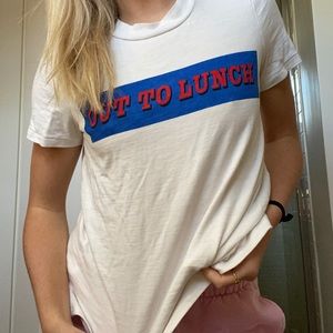 Out To Lunch white Tee from Madewell